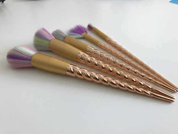 Gold Unicorn Brushes