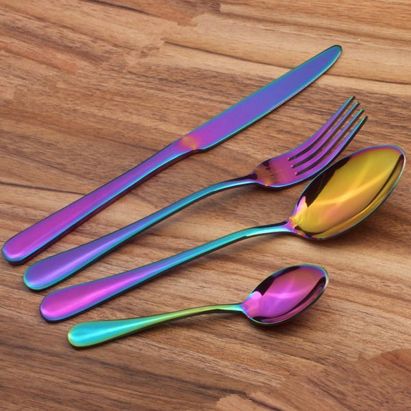 Prismatic Rainbow Cutlery (4 Piece Set)