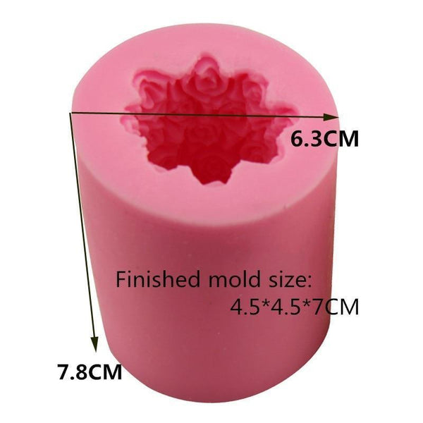 Giftesty Cake Mold,Silicone Mold Pudding Cake Grinder Baking Candle Mold Drop Glue Mold, Size: 7