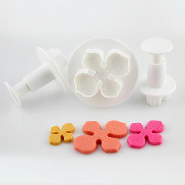 3 Piece Set - Flower Shape Pastry Decorating Tools