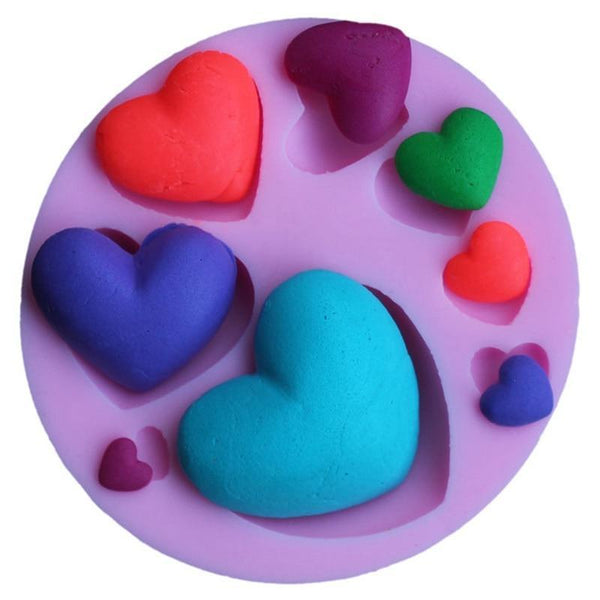 Heart Silicone Molds, 63 Large Heart Chocolate Mold for Baking
