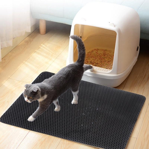 Large Cat Litter Trapper Double Layer Mat Waterproof Floor