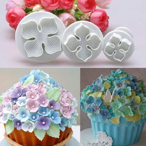 3 Piece Set - Flower Shape Pastry Decorating Tools