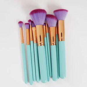 Mermaid Makeup Brushes - 10 Piece Set