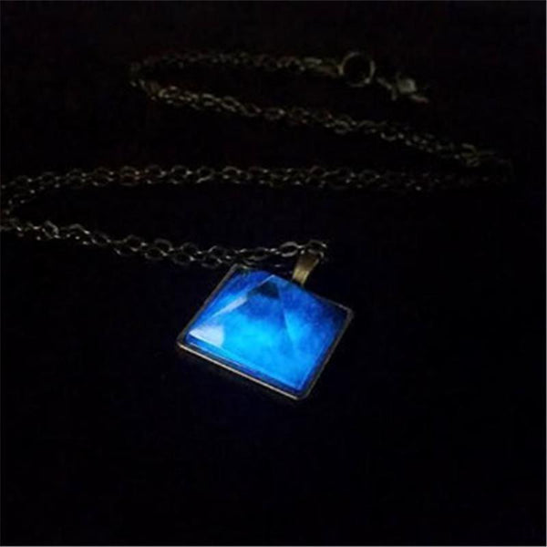 Lyss - Glowing Pyramid Crystal Necklaces
