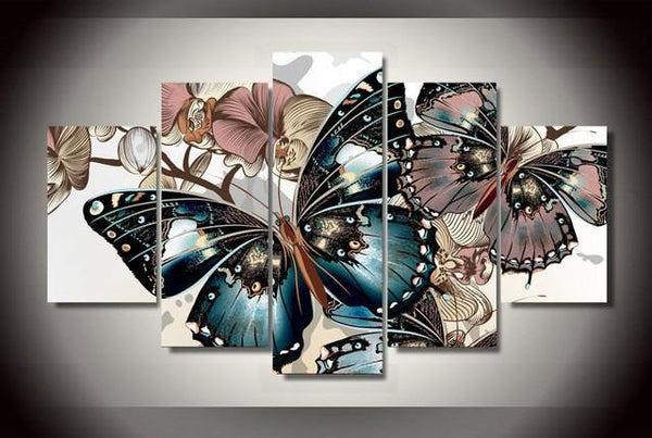 5 Piece Butterfly Garden - GemPaint™ Kit