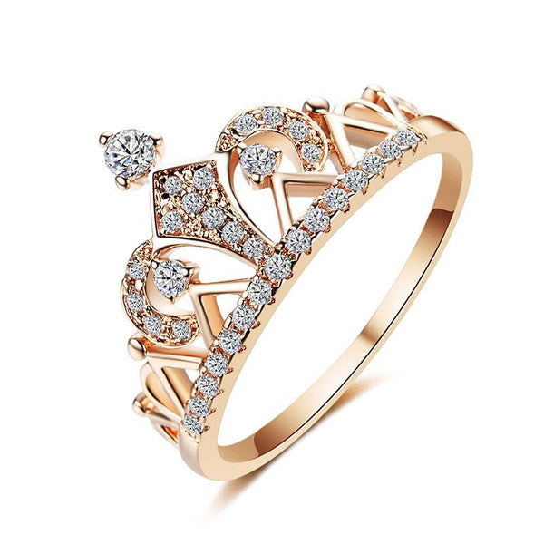 Crown Ring 1/10 ct tw Diamonds 10K Yellow Gold | Jared