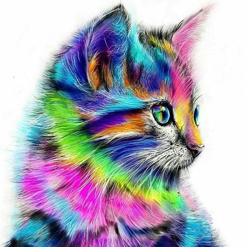 Rainbow Kitty VanGo PaintbyNumber Kit Sugar & Cotton