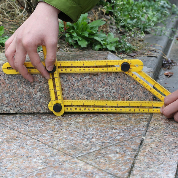 Multi-Functional Four Folding Angle Measuring Tool