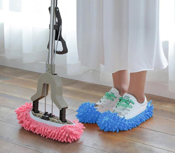 hot]△♤✕ Microfibre Mop Slipper House Floor Foot Shoes Lazy Polishing  Cleaning Dust Detachable Mopping Household Tools New | Lazada.vn