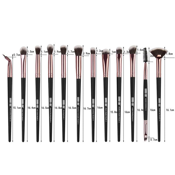Set of 12 Professional Make-Up Brushes
