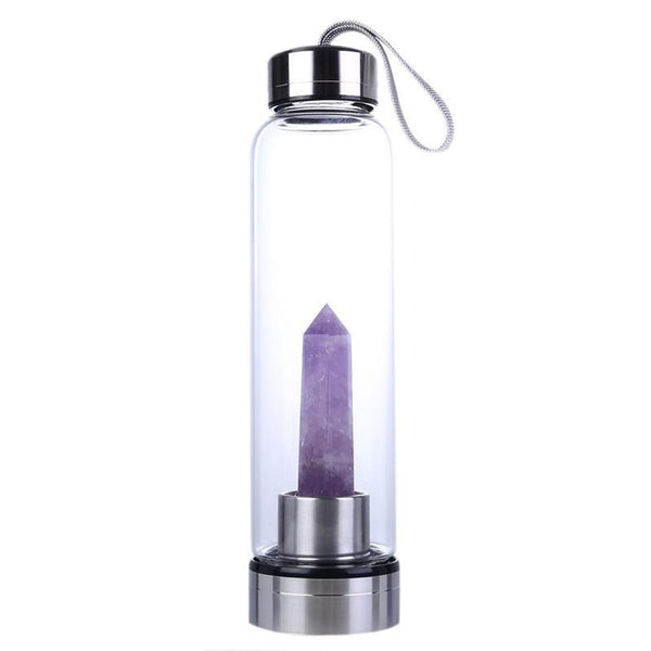 Indigo - Quartz Crystal Water Bottle