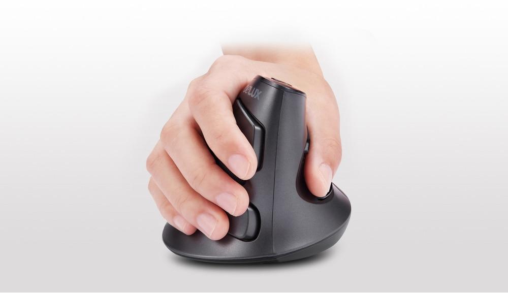 Ergonomic Vertical Wireless 6 Button Mouse – Sugar & Cotton