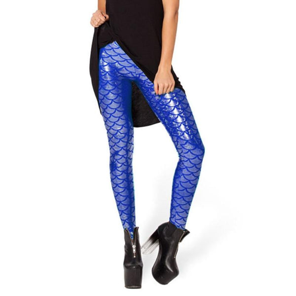 Buy Quedoris Girls 3-Pack Printed Leggings Mermaid/Mermaid Purple/Mermaid  Blue 120Y at