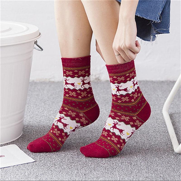 Vintage Christmas Socks