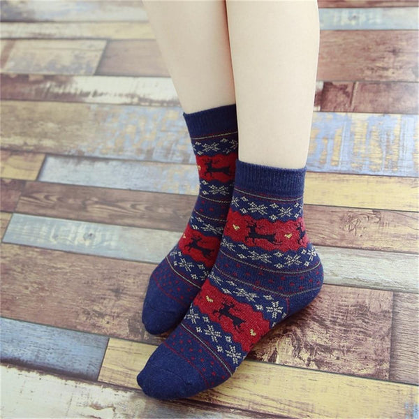 Vintage Christmas Socks