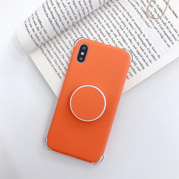 Candee - Matte Silicone iPhone Cover with Ring