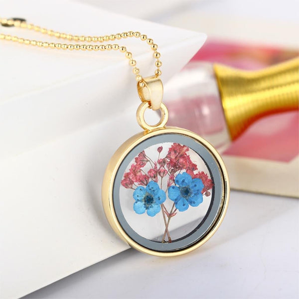 Pressed Flower Necklaces