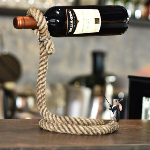The Magic Rope Wine Holder
