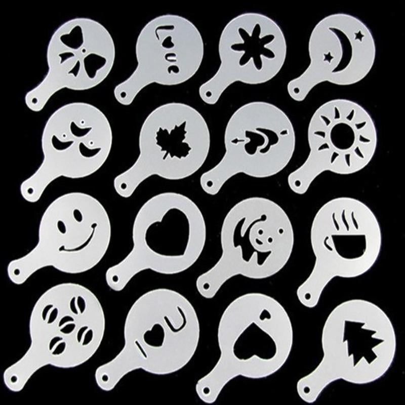 Latte Stencil Kit - 16 Piece Set – Sugar & Cotton