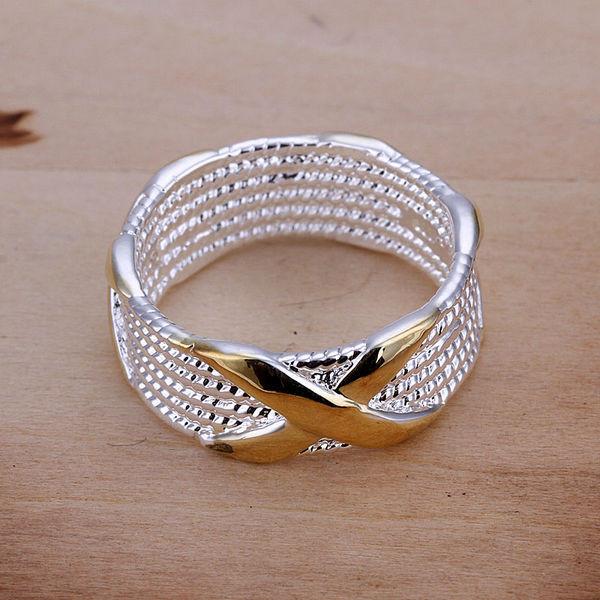 Silver Plated Wrapped Crystal Ring