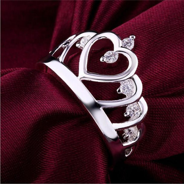 Queen Crown Ring, Garnet Ring, Garnet 925 Sterling Silver Ring, Silver Crown  Ring, Princess Ring, Bali Design Ring, Handmade Silver Jewelry - Etsy
