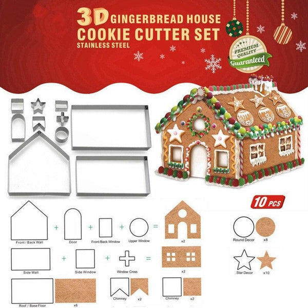 3D Christmas Gingerbread & Cookie Cutters