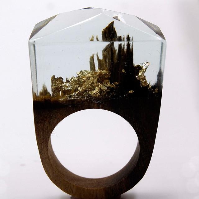 Quanta - Golden Stalagmite Resin Ring – Sugar & Cotton
