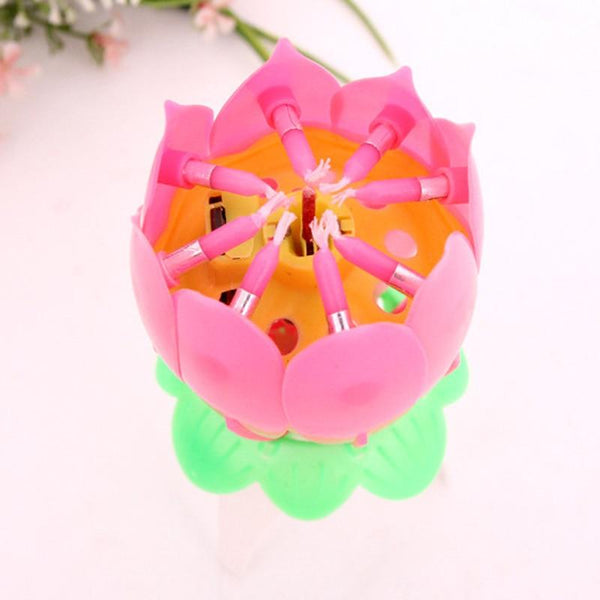 Birthday Lotus Flower Candle