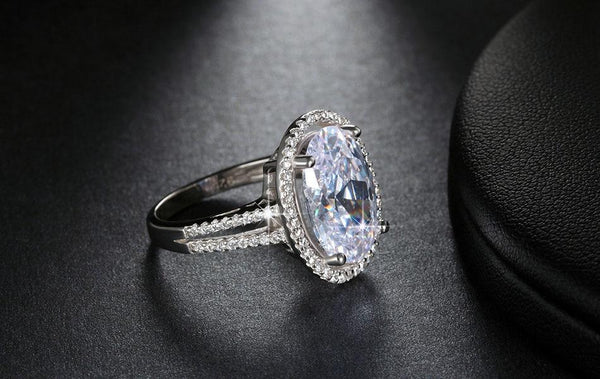 Oval Cut 6ct CZ Ring