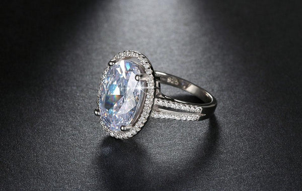 Oval Cut 6ct CZ Ring