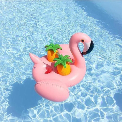 Flamingo Floatie Summer Pool Beach 40oz Stanley Quencher Tumbler Wrap  Permanent Vinyl ST112