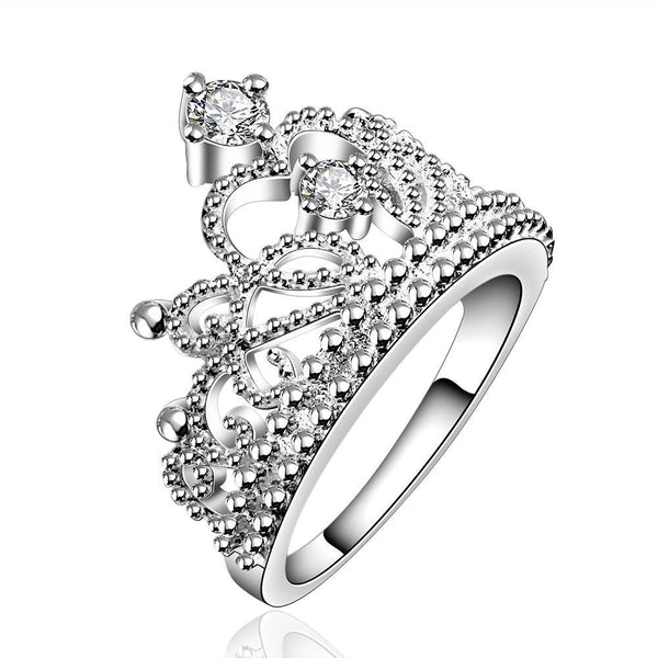 PANDORA Sterling Silver Princess Tiara Crown Ring – Legacy Collectors