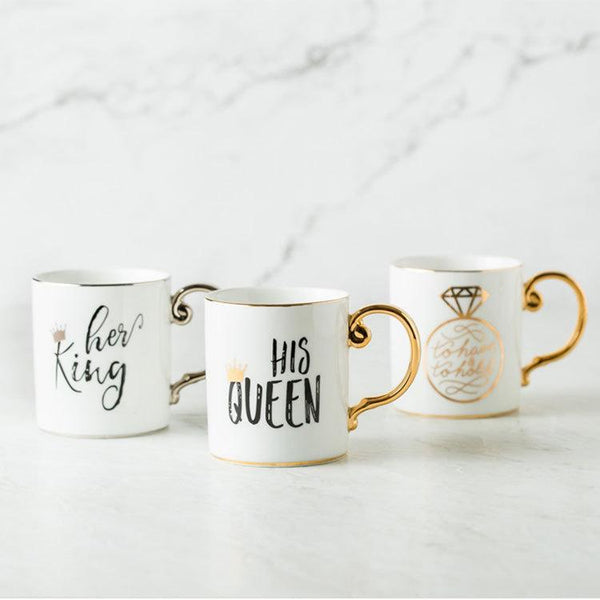 Luxury King & Queen Coffee Mugs