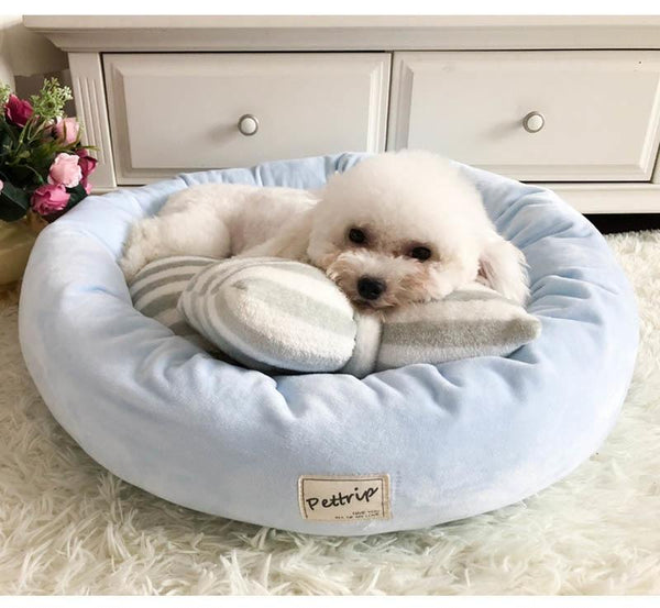 Lola - Round Princess Bow Tie Pet Bed