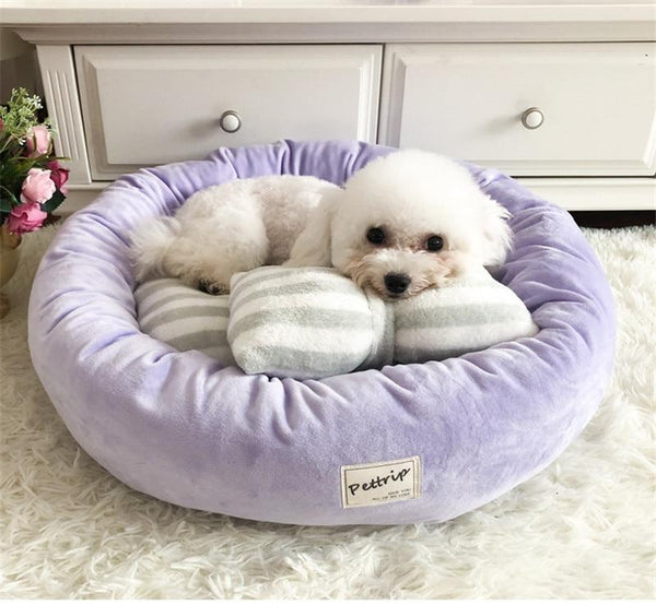 Lola - Round Princess Bow Tie Pet Bed
