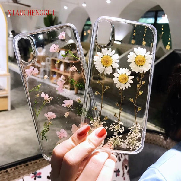 DaisyOats - Real Dried Flowers iPhone Case