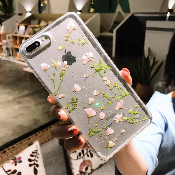 DaisyOats - Real Dried Flowers iPhone Case