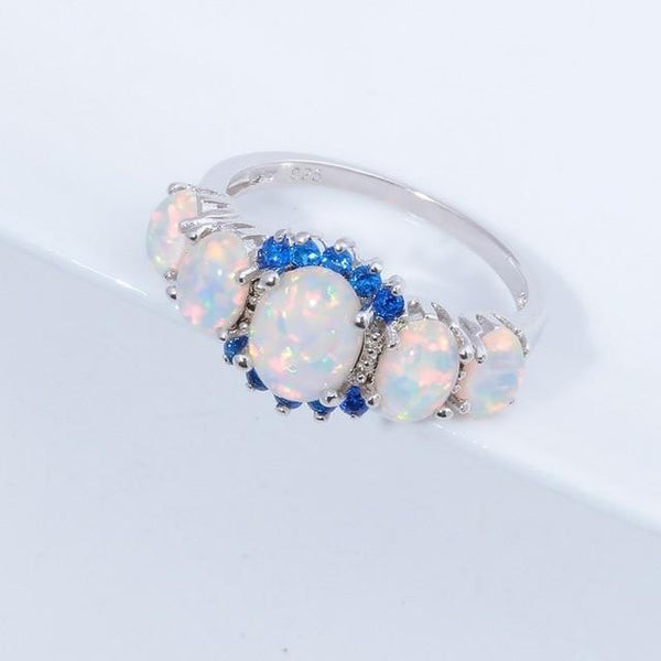 Lux -  Fire Opal Garnet Ring