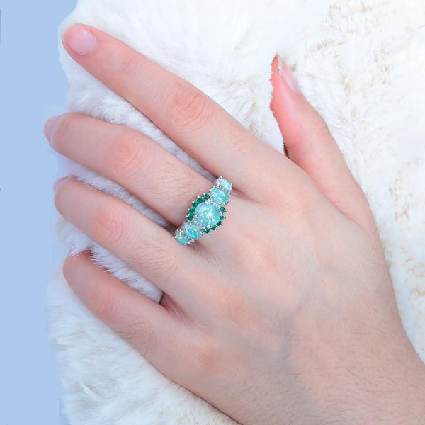 Lux -  Fire Opal Garnet Ring