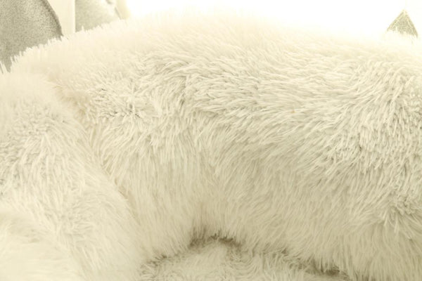 Mini - Round Fluffy Plush Pet Bed