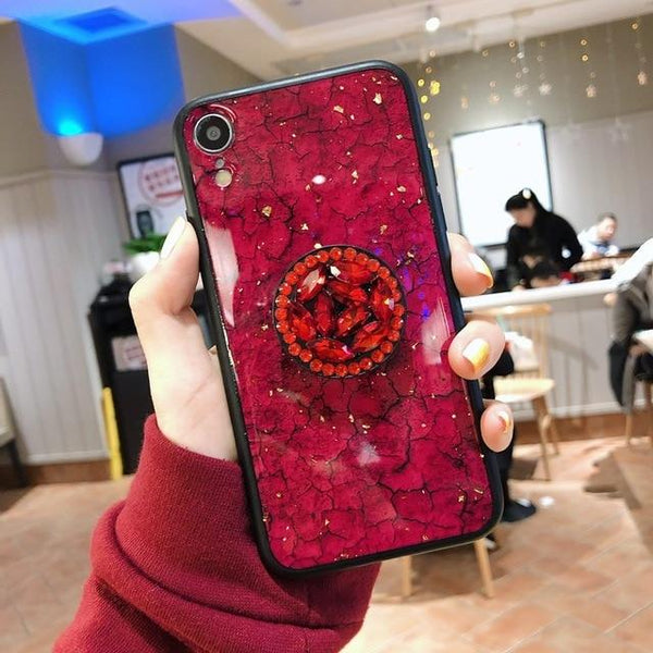 Hanna - Marble Glitter iPhone Mobile Cover
