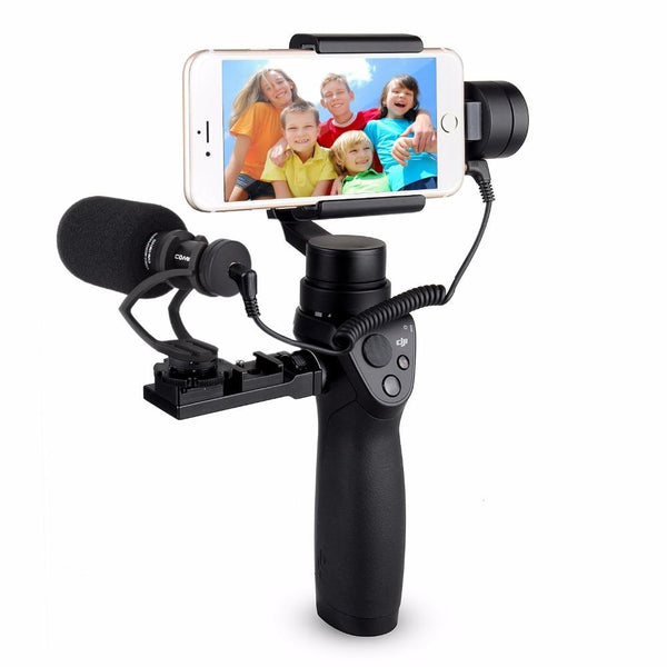 2 in 1 Directional Condenser Video Microphone Mount for Mobile Phone