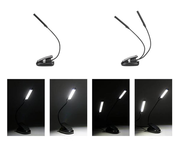 Study Buddy Light - Flexible Arms Desk Clip Lamp