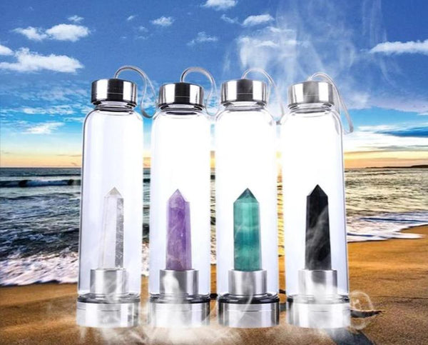 Indigo - Quartz Crystal Water Bottle