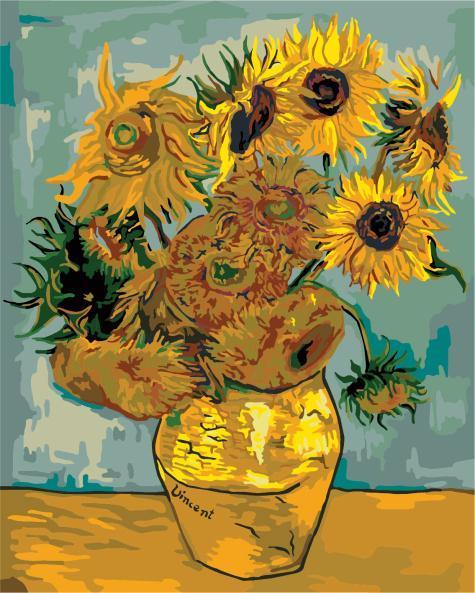 Sunflowers - Van-Go Paint-by-Number Kit