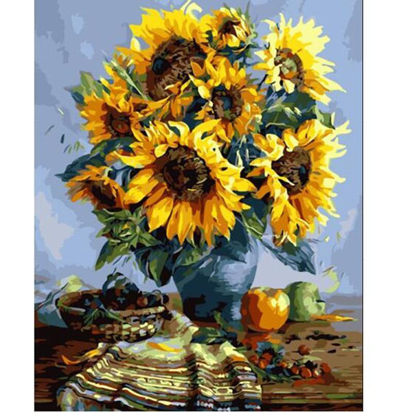 Sunflowers - Van-Go Paint-By-Number Kit