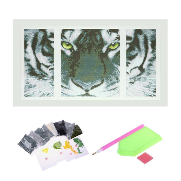 Black and White Tiger - GemPaint™ Kit