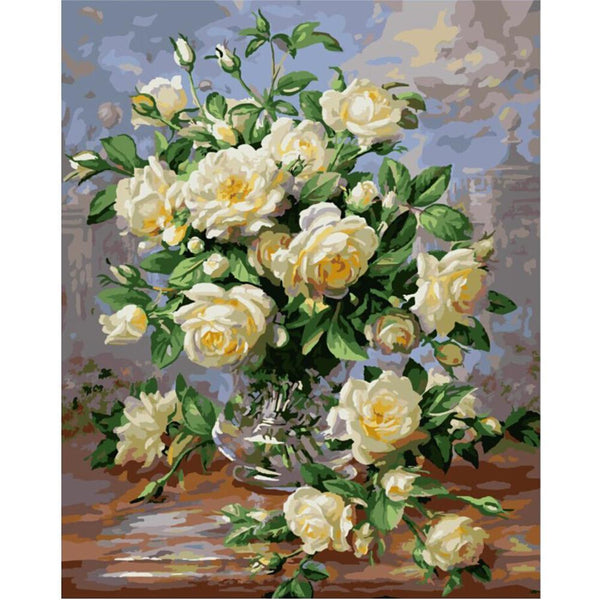Vase of Roses - Van-Go Paint-By-Number Kit