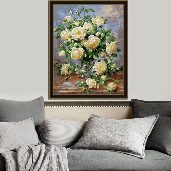 Vase of Roses - Van-Go Paint-By-Number Kit